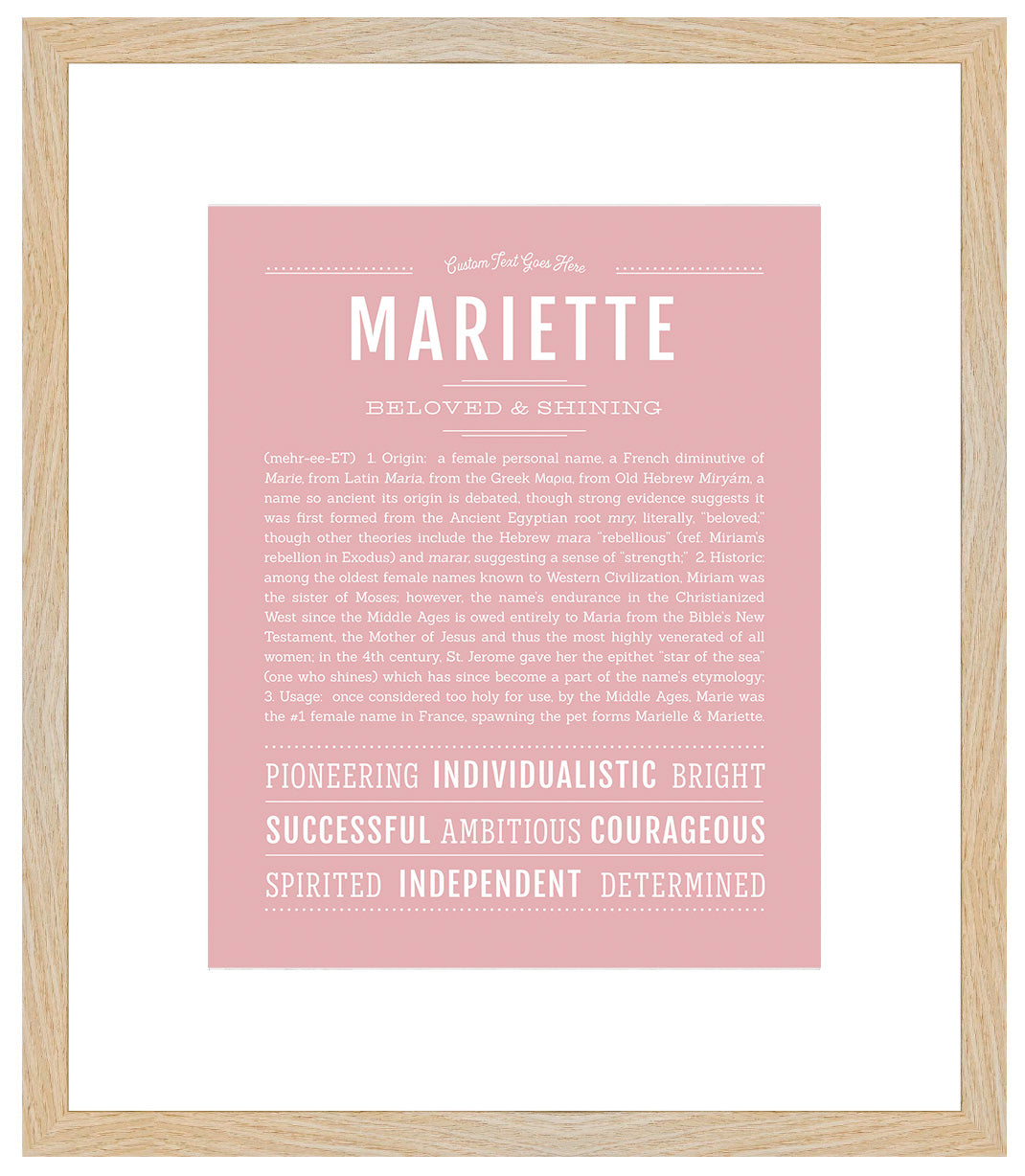 Mariette | Name Art Print