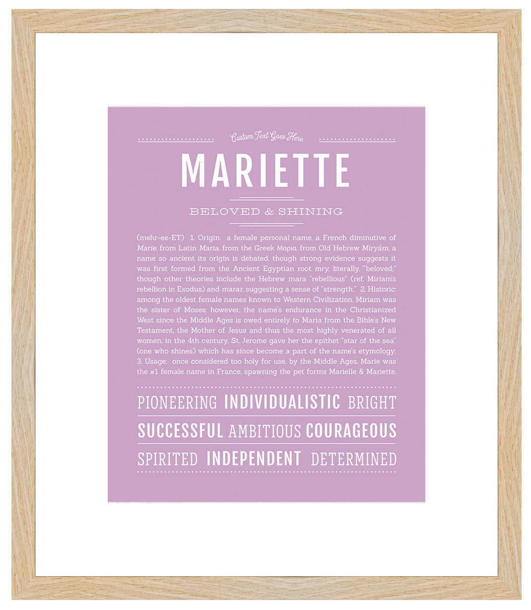 Mariette | Name Art Print