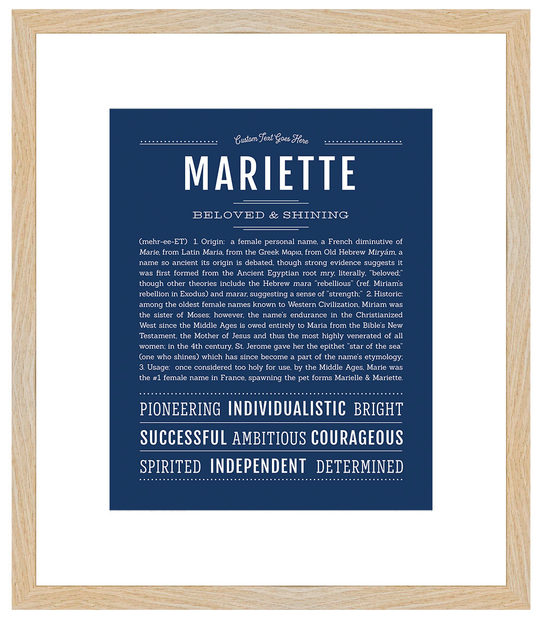 Mariette | Name Art Print