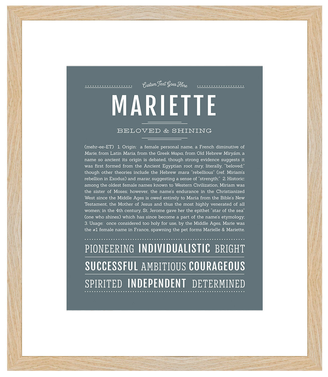 Mariette | Name Art Print