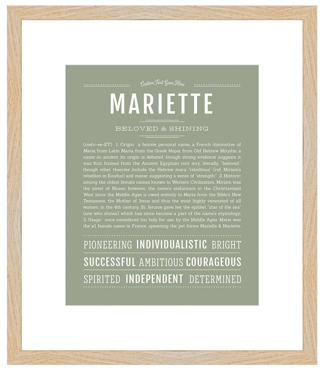 Mariette | Name Art Print