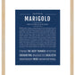 Marigold | Name Art Print