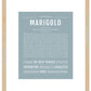 Marigold | Name Art Print