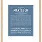 Marigold | Name Art Print