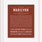 Marilynn | Name Art Print