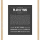 Marilynn | Name Art Print