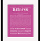 Marilynn | Name Art Print