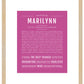Marilynn | Name Art Print