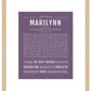 Marilynn | Name Art Print