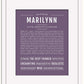 Marilynn | Name Art Print
