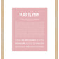 Marilynn | Name Art Print