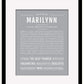 Marilynn | Name Art Print