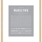 Marilynn | Name Art Print