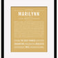Marilynn | Name Art Print
