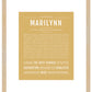 Marilynn | Name Art Print