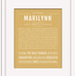 Marilynn | Name Art Print