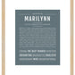 Marilynn | Name Art Print