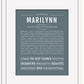 Marilynn | Name Art Print