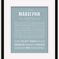 Marilynn | Name Art Print