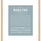 Marilynn | Name Art Print