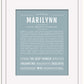 Marilynn | Name Art Print