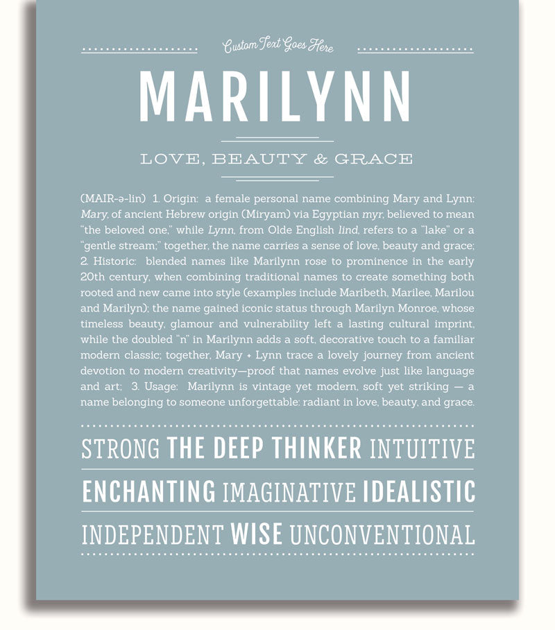 Frame Options | Powder Blue | White Frame, Matted