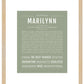 Marilynn | Name Art Print
