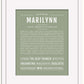 Marilynn | Name Art Print