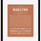 Marilynn | Name Art Print