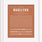 Marilynn | Name Art Print