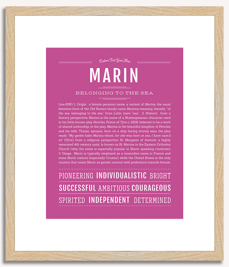 Marin | Name Art Print