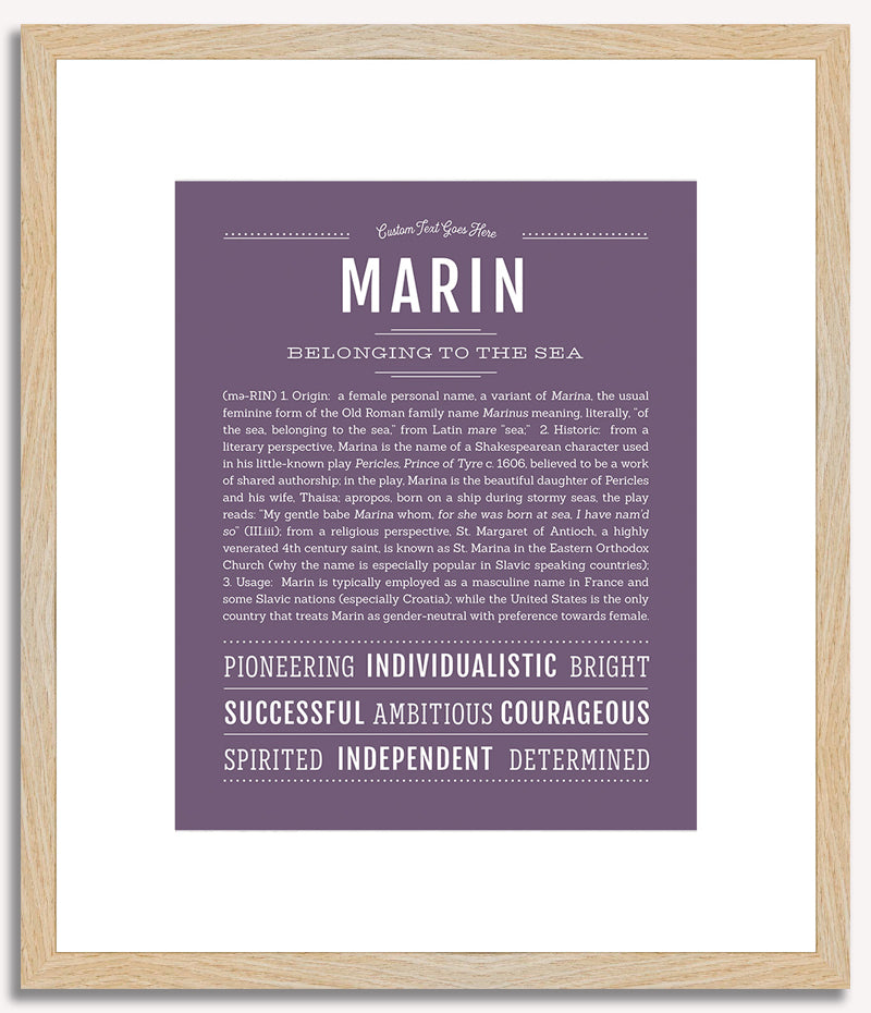 Marin | Name Art Print