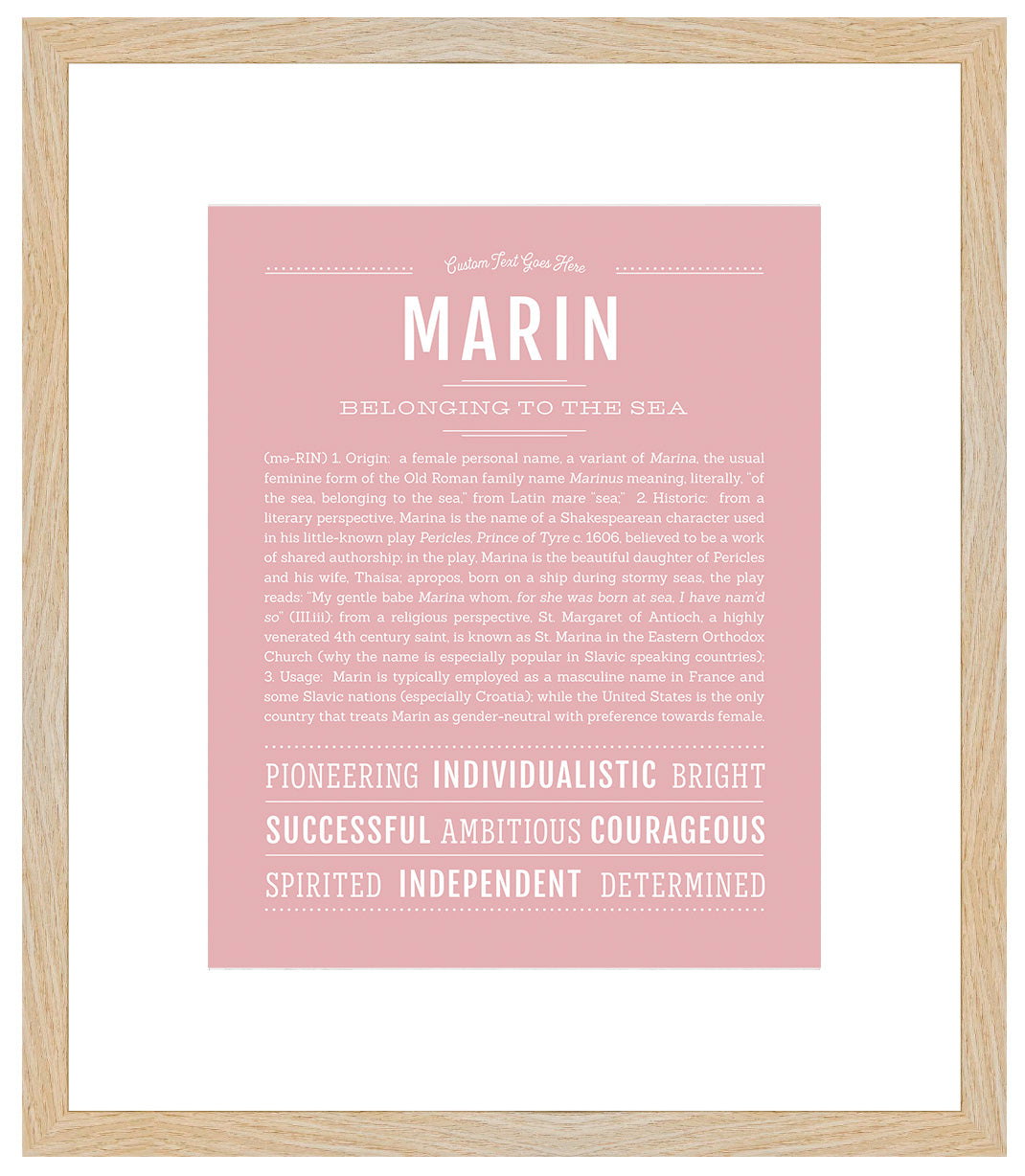 Marin | Name Art Print