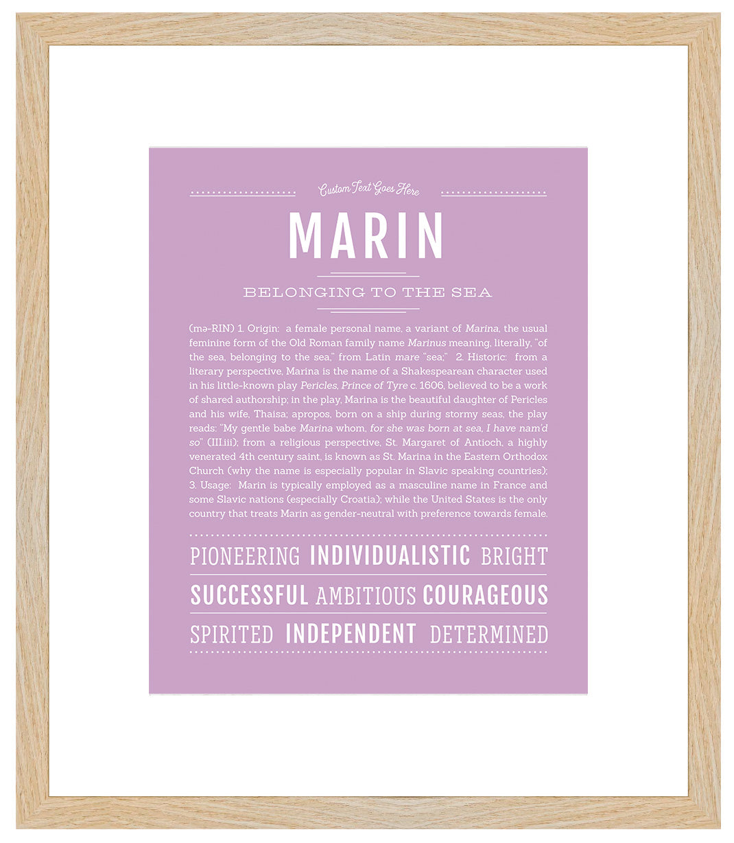 Marin | Name Art Print