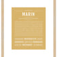 Marin | Name Art Print