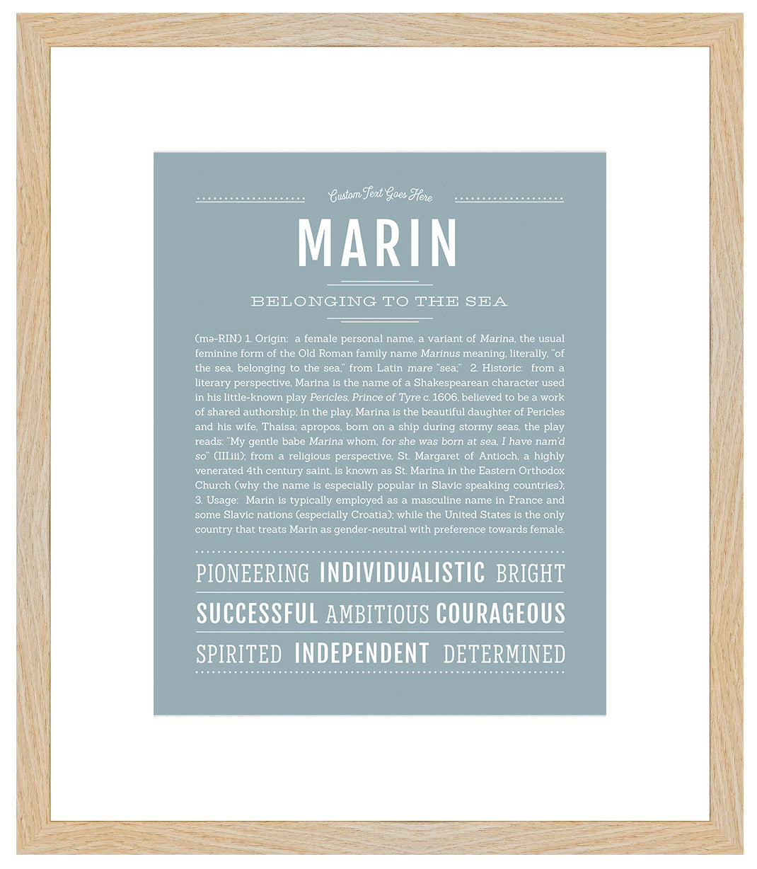 Marin | Name Art Print