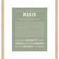 Marin | Name Art Print