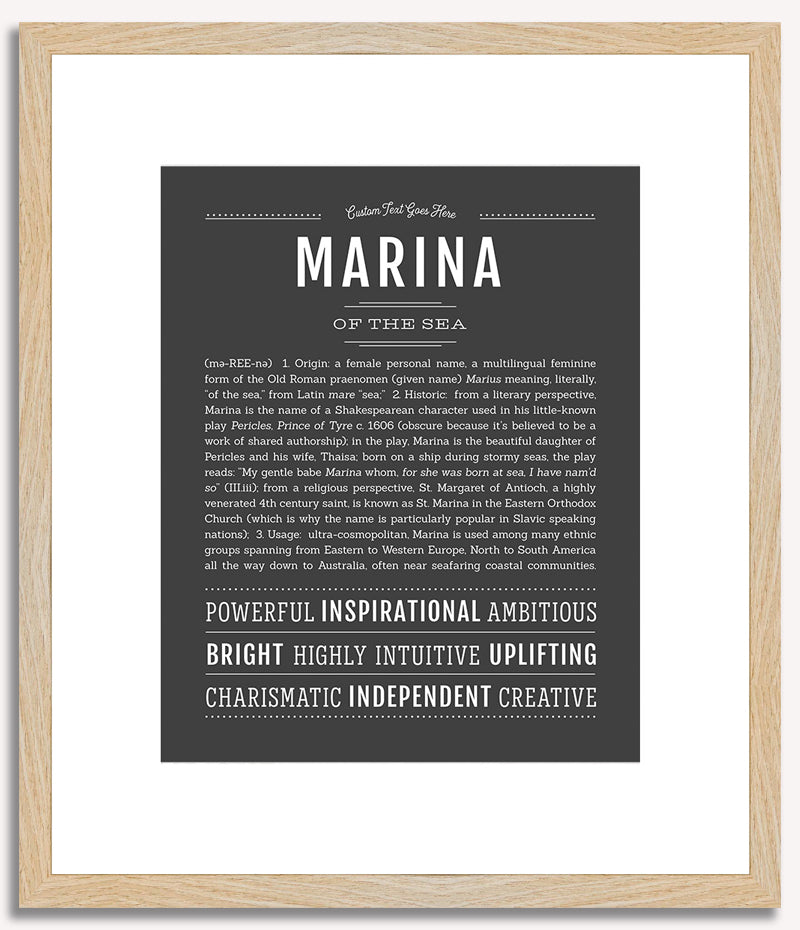 Marina | Name Art Print