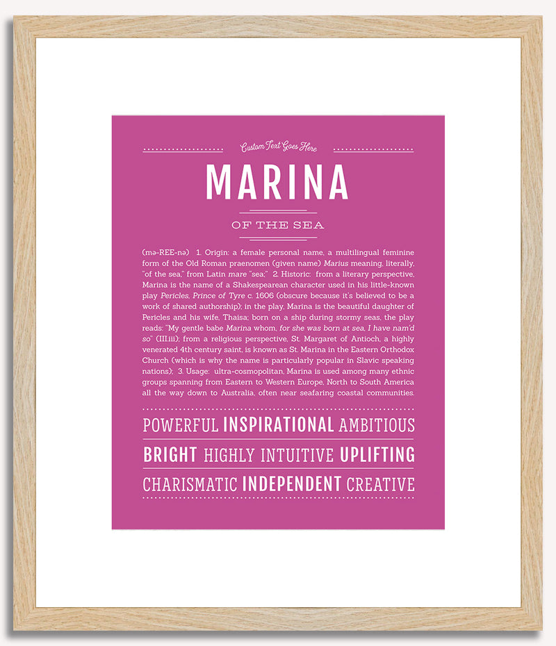 Marina | Name Art Print