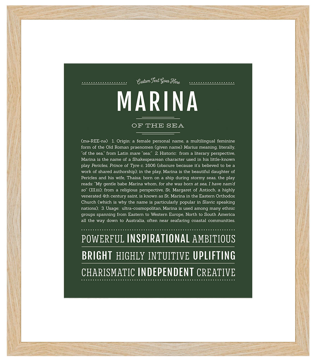 Marina | Name Art Print