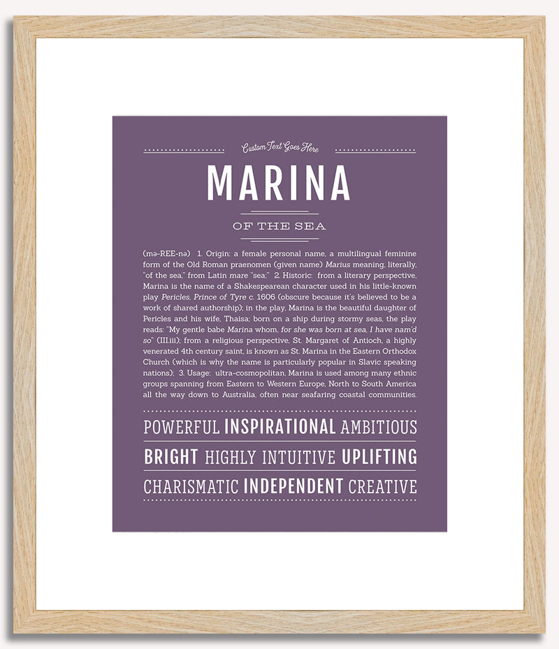 Marina | Name Art Print