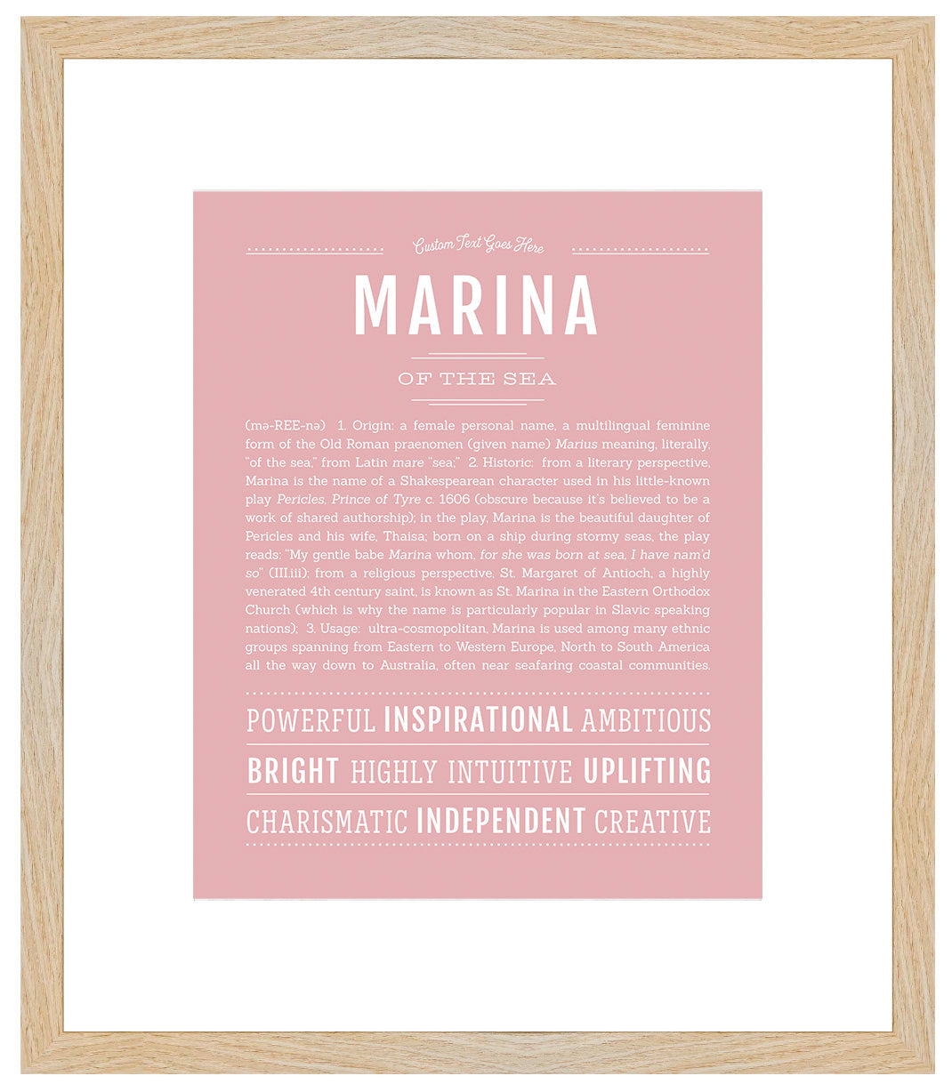 Marina | Name Art Print