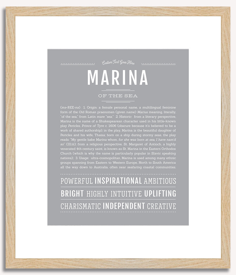 Marina | Name Art Print