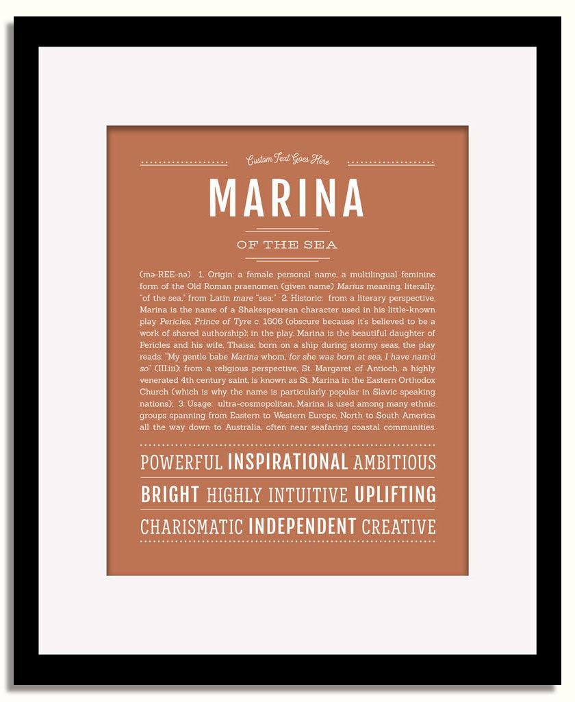 Frame Options | Terra Cotta | Black Frame, Matted