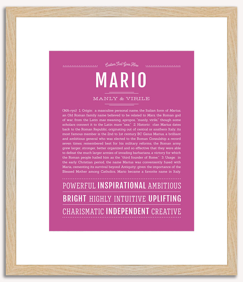 Mario | Name Art Print