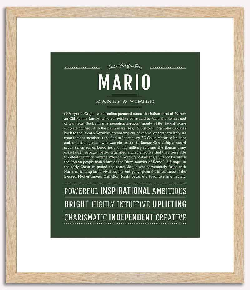 Mario | Name Art Print