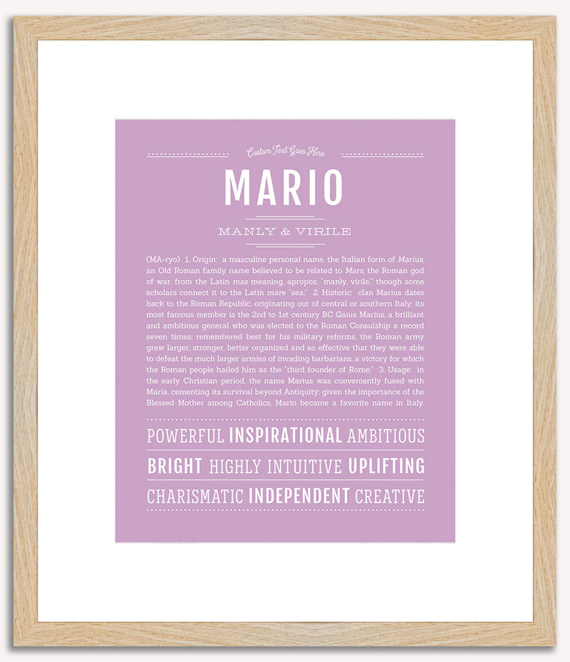 Mario | Name Art Print