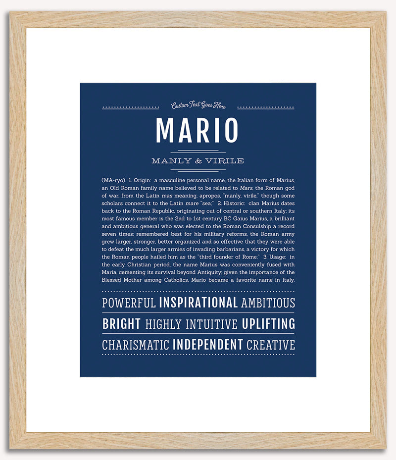 Mario | Name Art Print