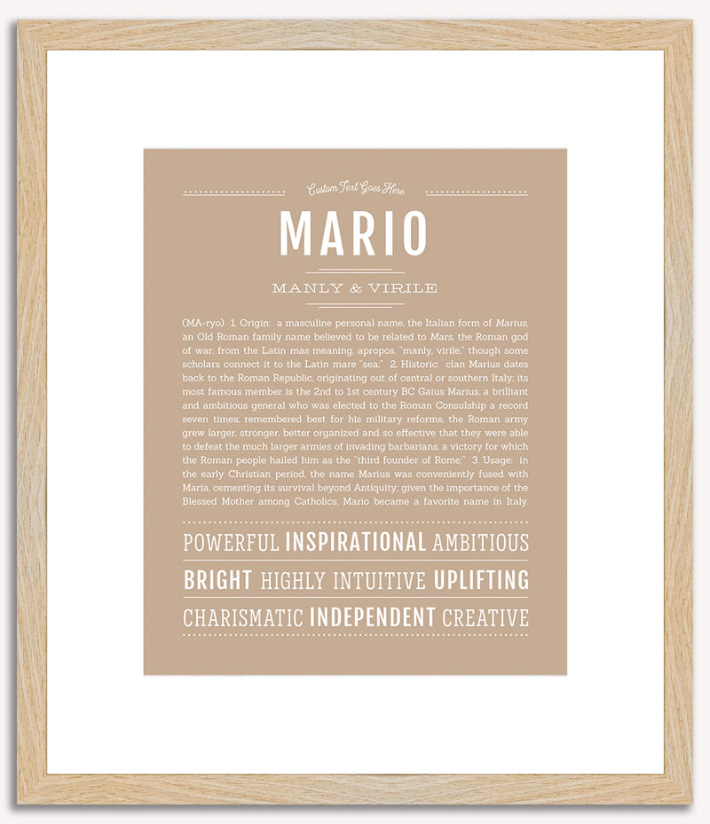 Mario | Name Art Print