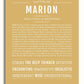 Marion | Name Art Print – Name Stories